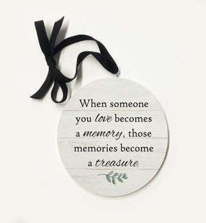 Memories Become A Treasure Greenery Ornament